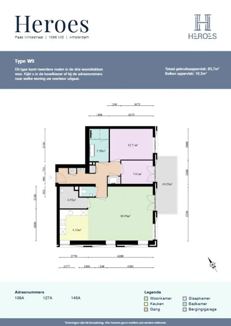 Appartement Faas Wilkesstraat 145 A in Amsterdam