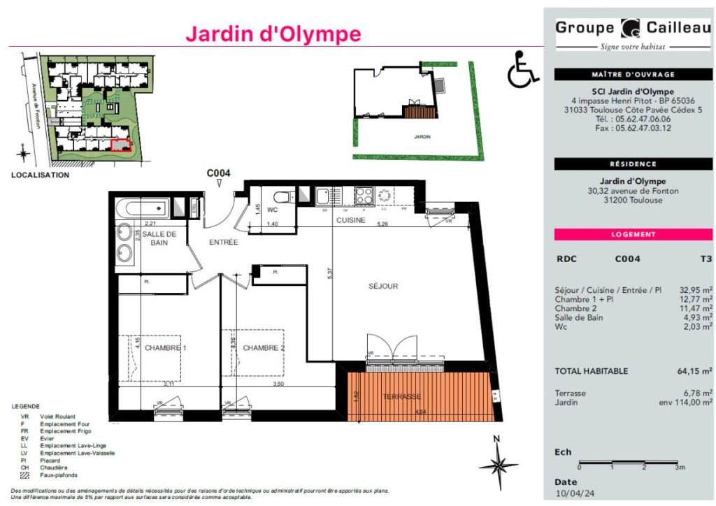 Appartement Avenue des États-Unis à Toulouse