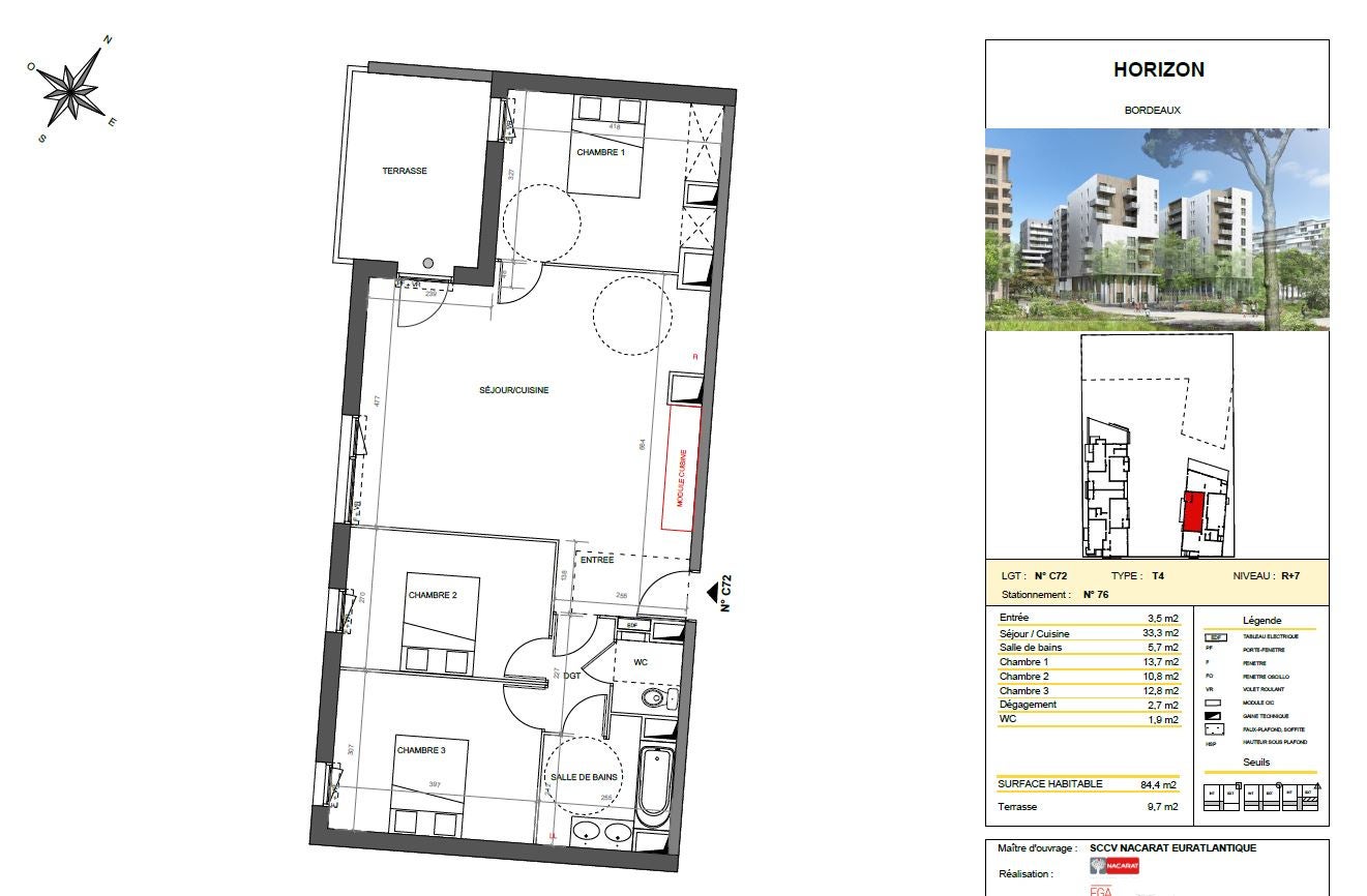 Appartement Allée des Douelles à Gradignan
