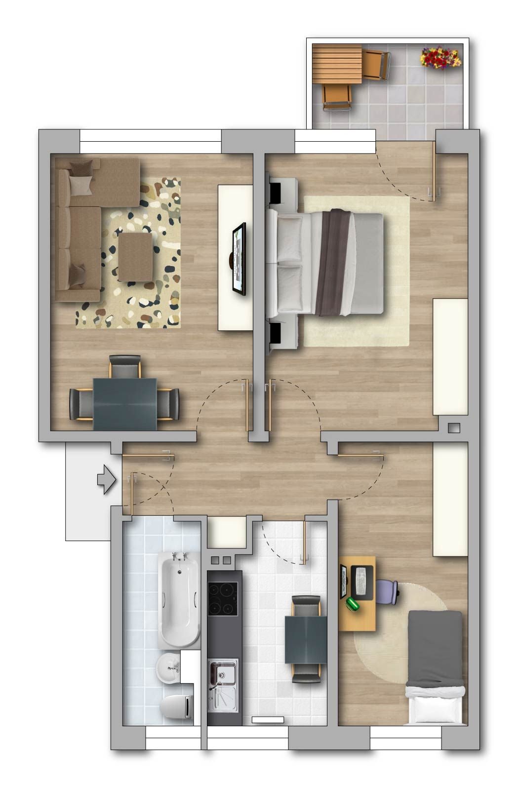 Wohnung Kastanienweg in Bernburg (Saale)