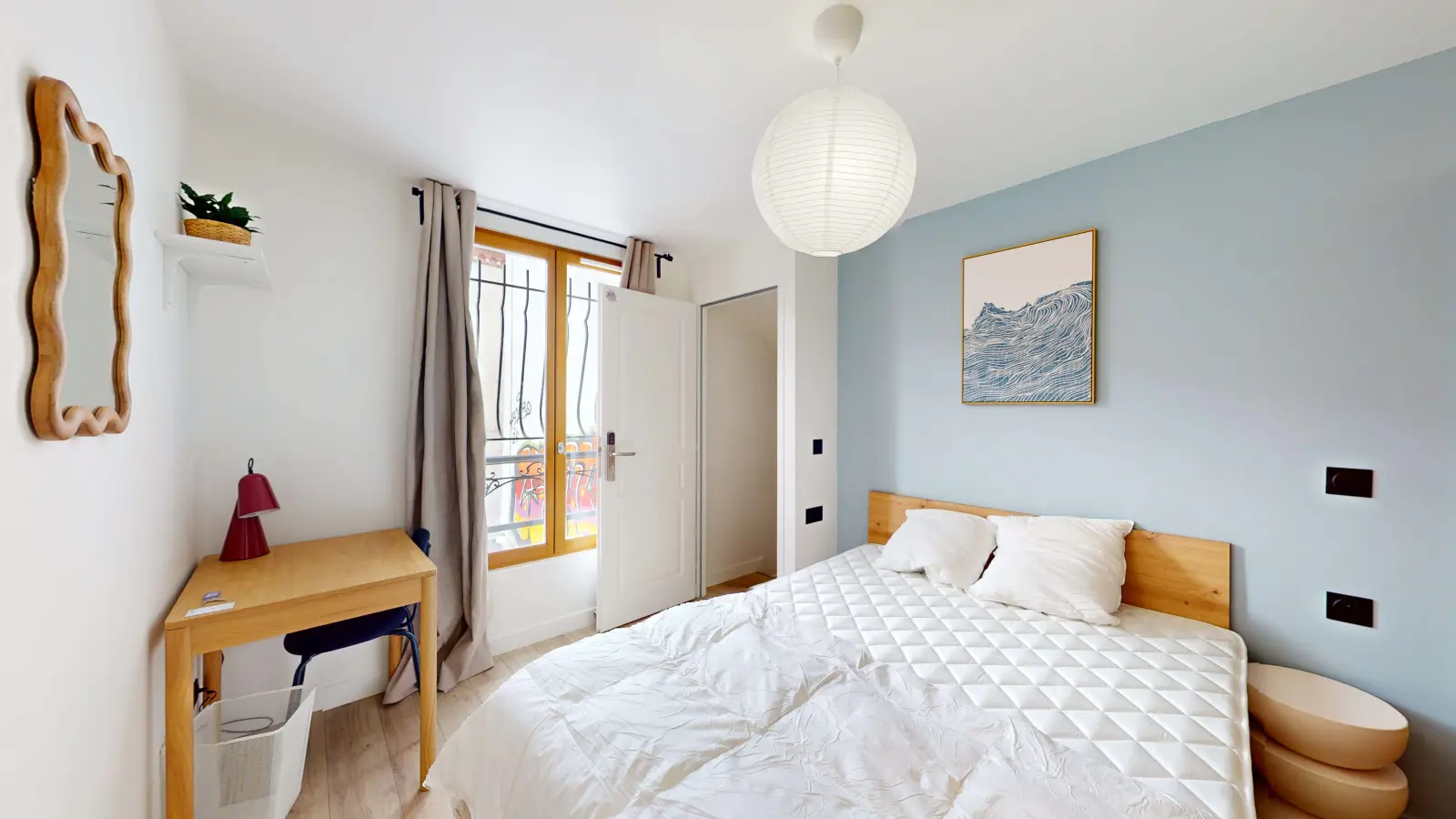 Chambre Passage Gauthier à Paris