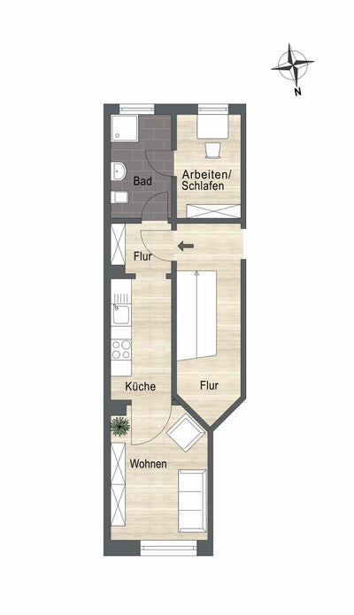 Wohnung Böttcherstraße in Wismar