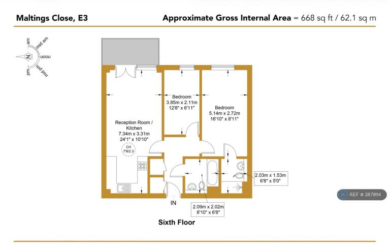 Flat Maltings Close in Greater London