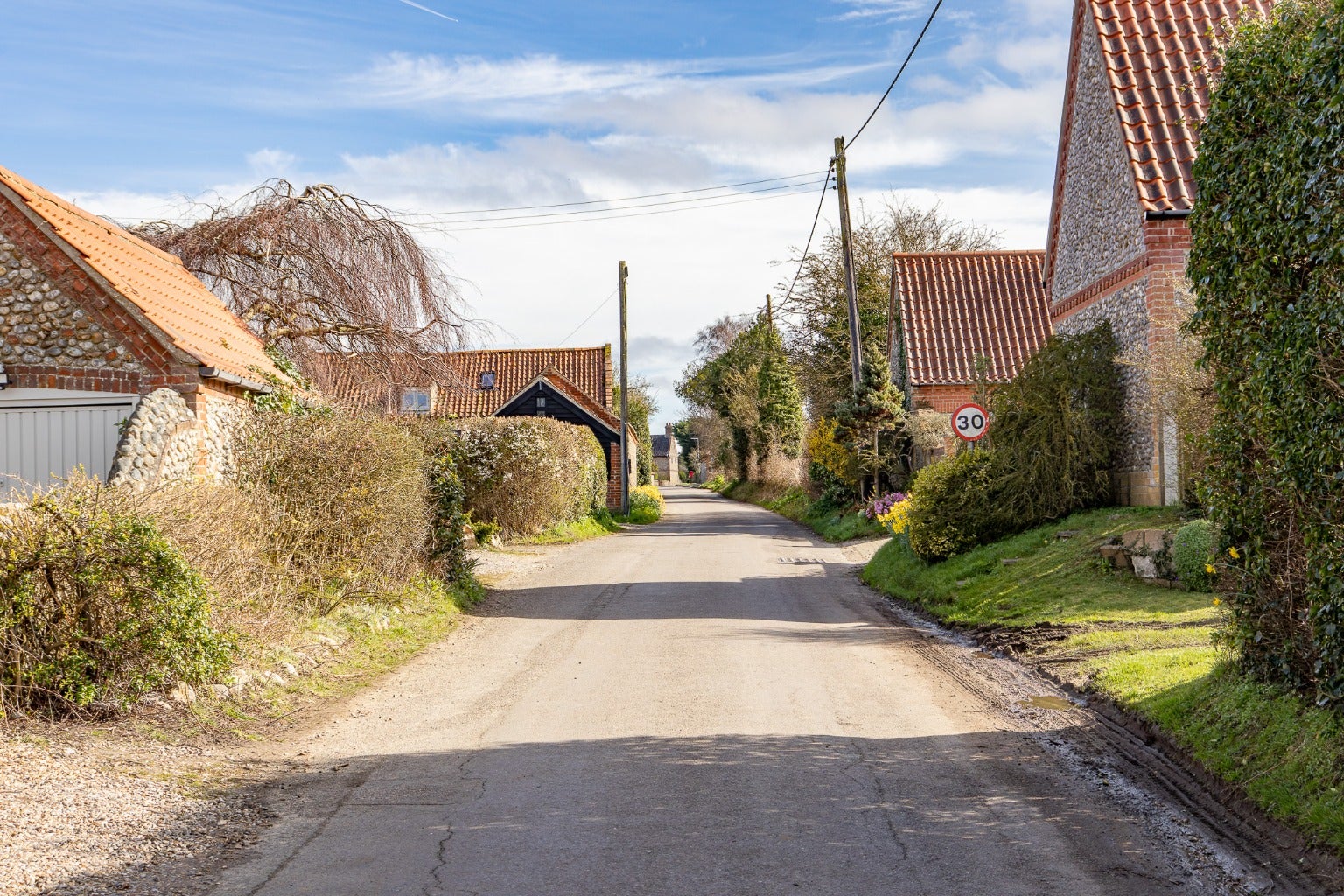 House Holt Road in North Norfolk