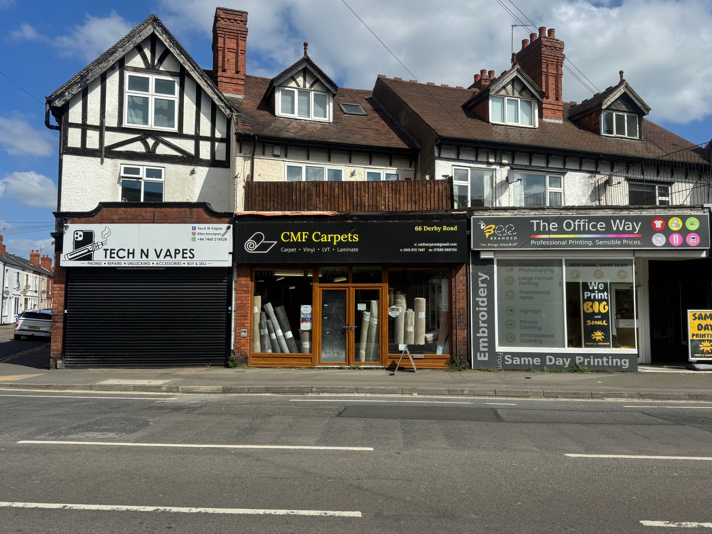 Flat Derby Road in Nottingham