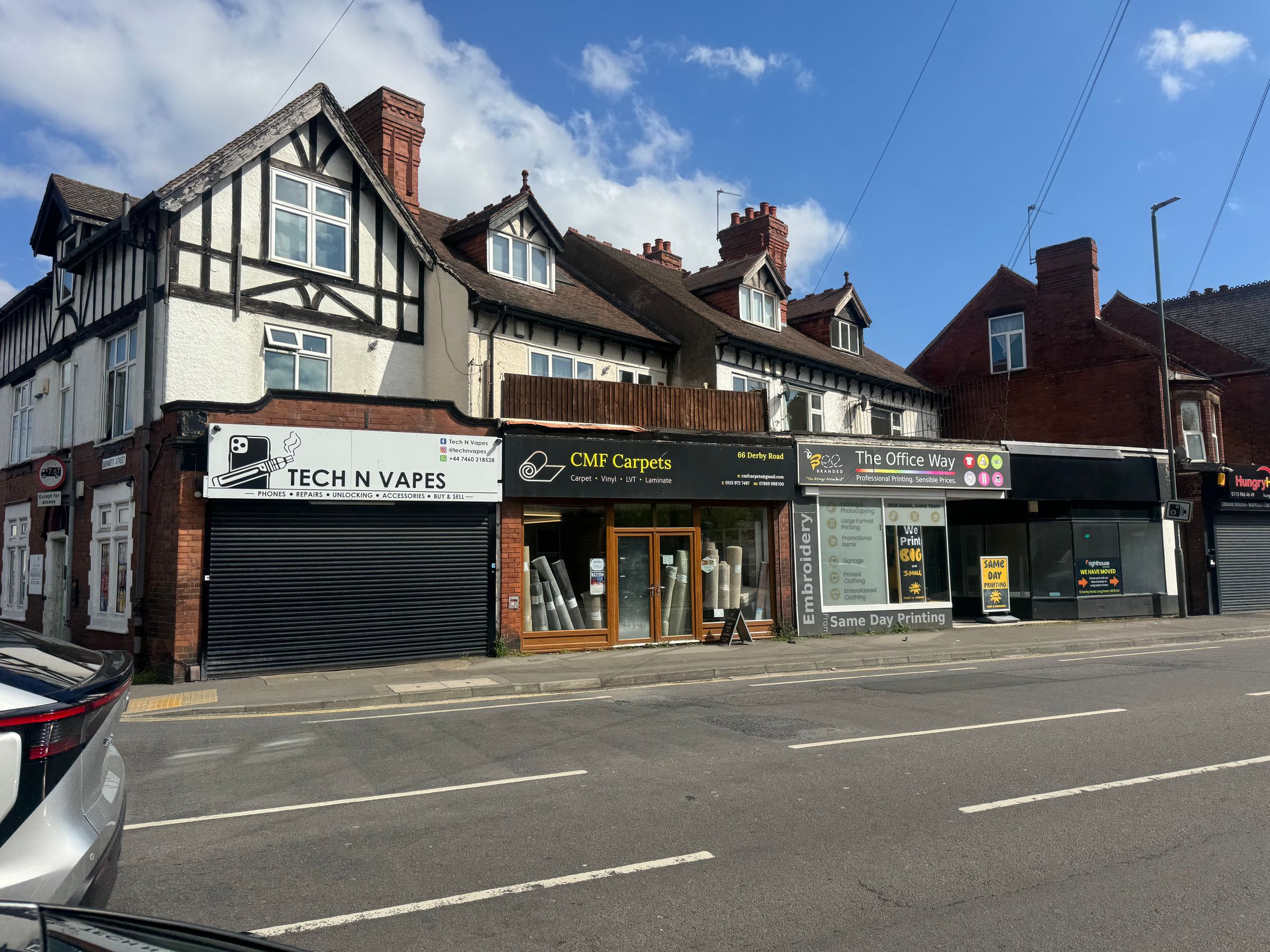 Flat Derby Road in Nottingham