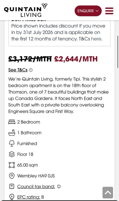 Flat Hudson Walk in Greater London