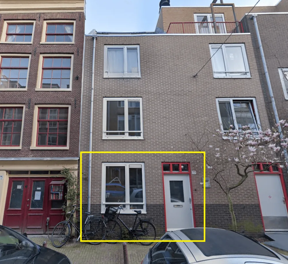 Kamer Rozenstraat 77 in Amsterdam