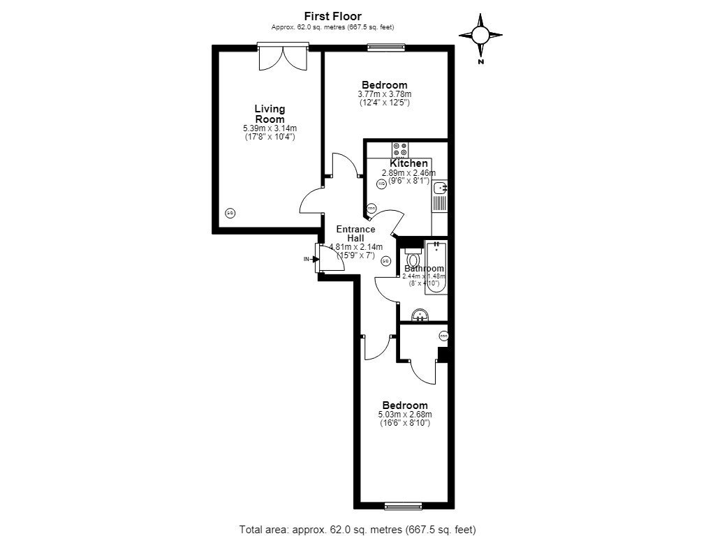 Flat Chelmer Road in Greater London