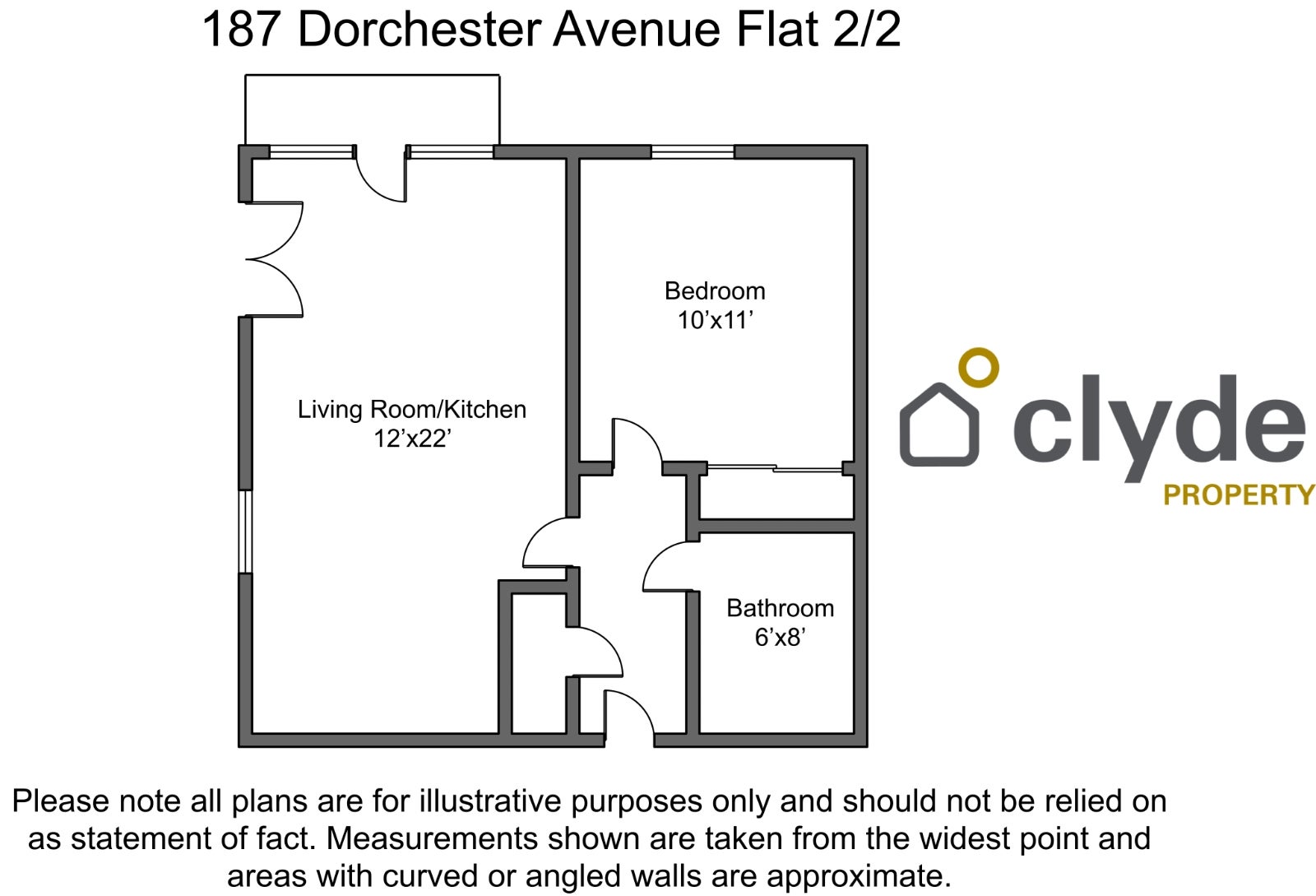 Flat Dorchester Avenue in Glasgow