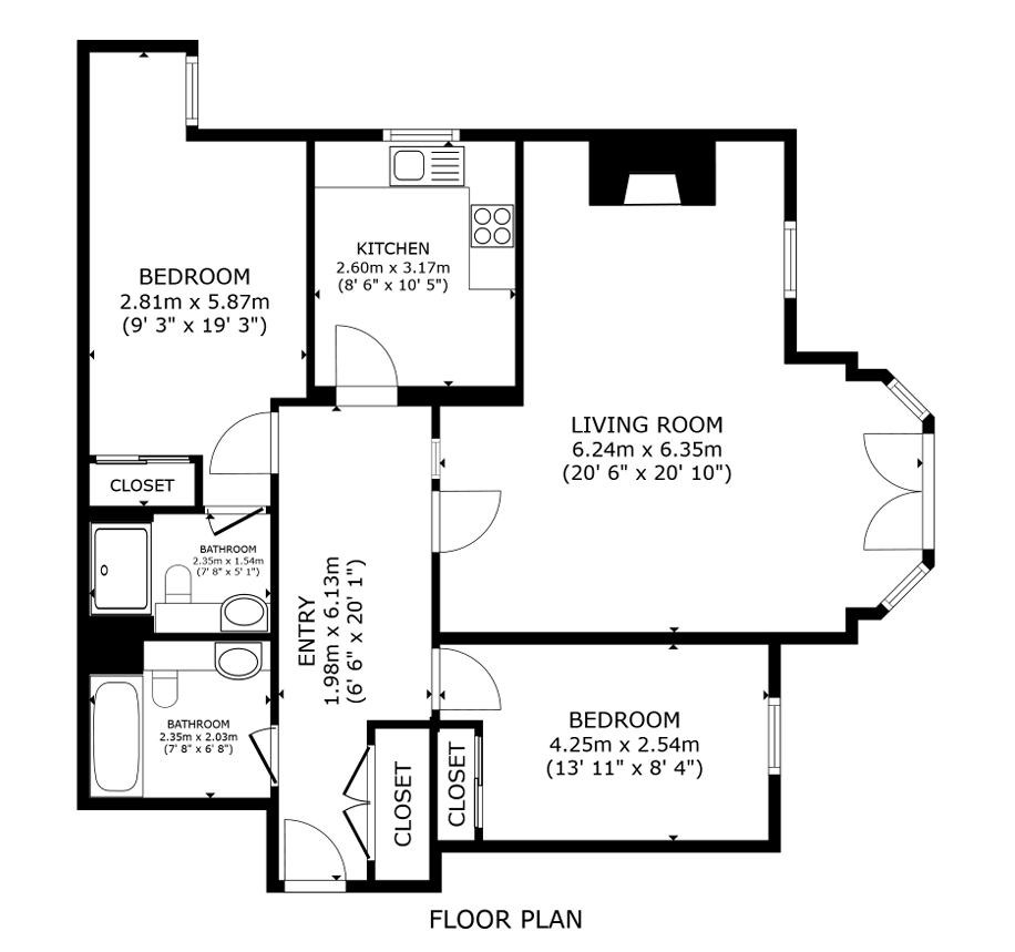 Flat Victoria Place in Stirling