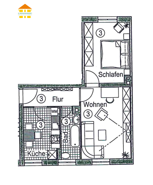 Wohnung Carl-Hertel-Straße in Chemnitz