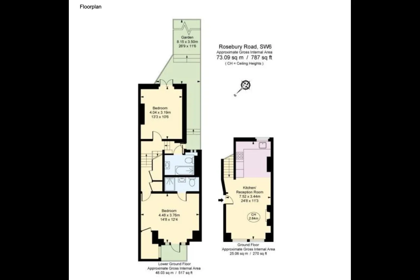 Flat Rosebury Road in Greater London