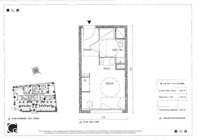 Appartement ZA Moulin Armand à Auzeville-Tolosane