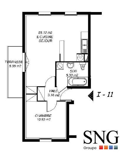 Appartement Résidence Caroline à Yvetot