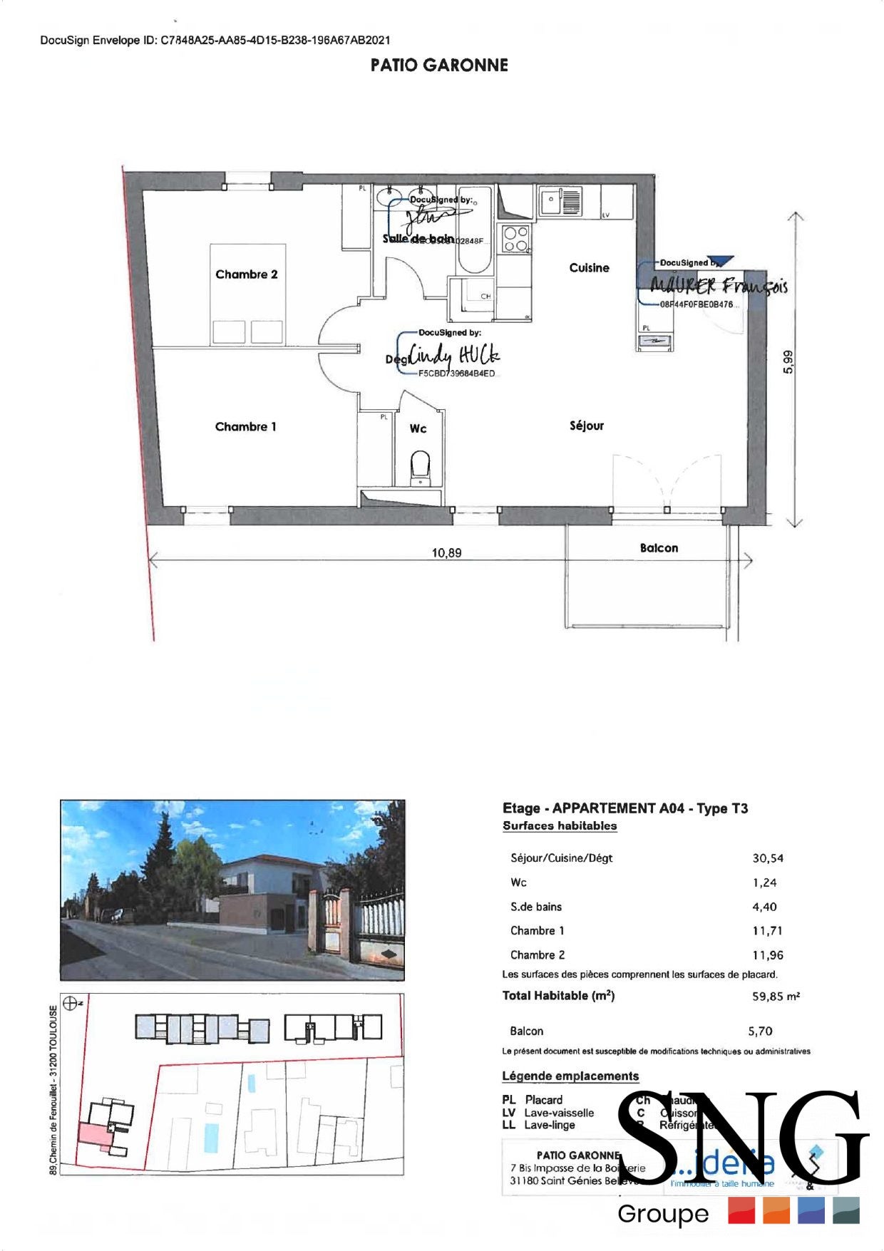 Appartement Chemin de Fenouillet à Toulouse