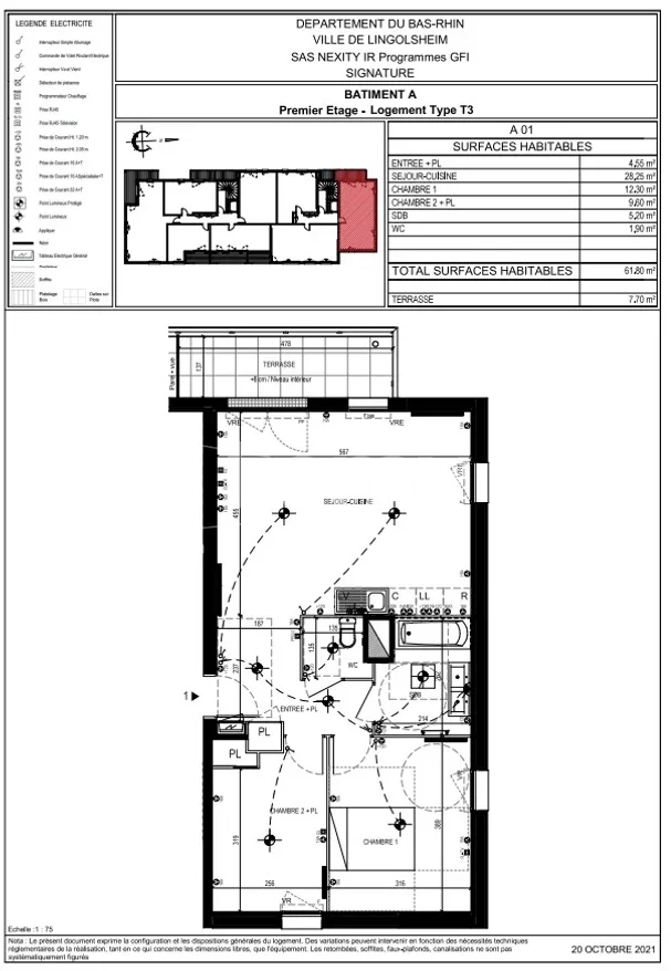 Appartement Rue Olympe de Gouges à Lingolsheim