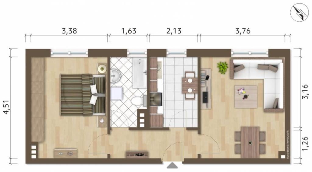Wohnung Am Elsterbogen in Hoyerswerda