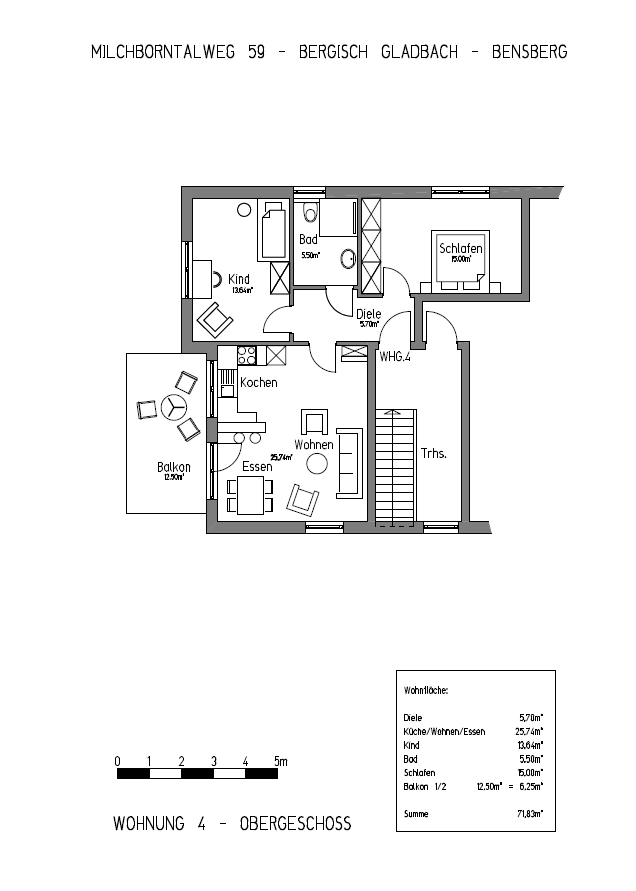 Wohnung Milchborntalweg in Bergisch Gladbach