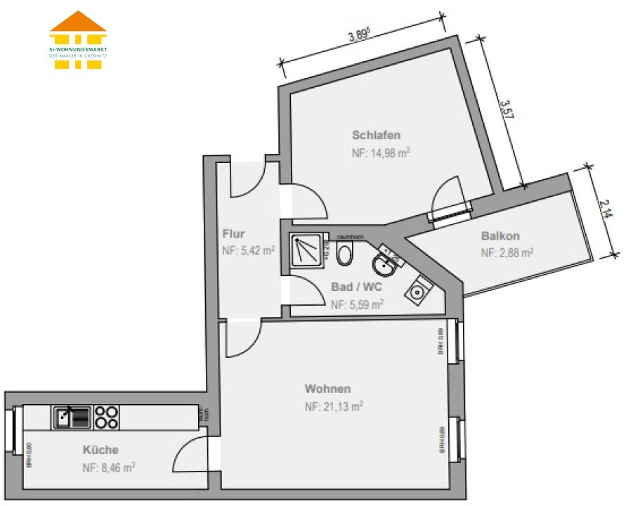 Wohnung Zwickauer Straße in Chemnitz