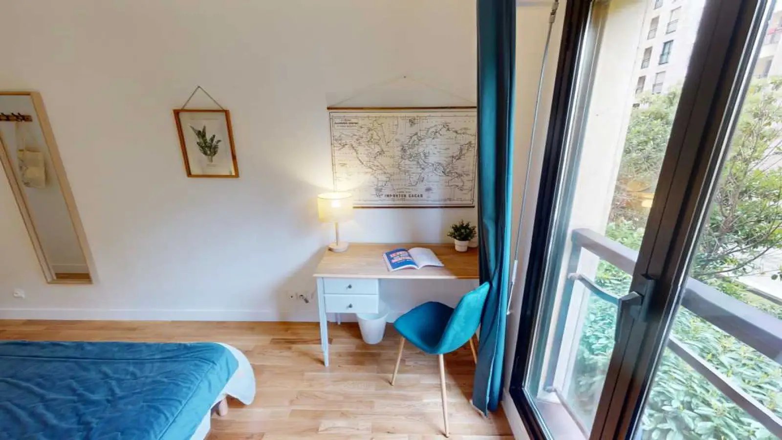Chambre Quai Charles Pasqua à Levallois-Perret