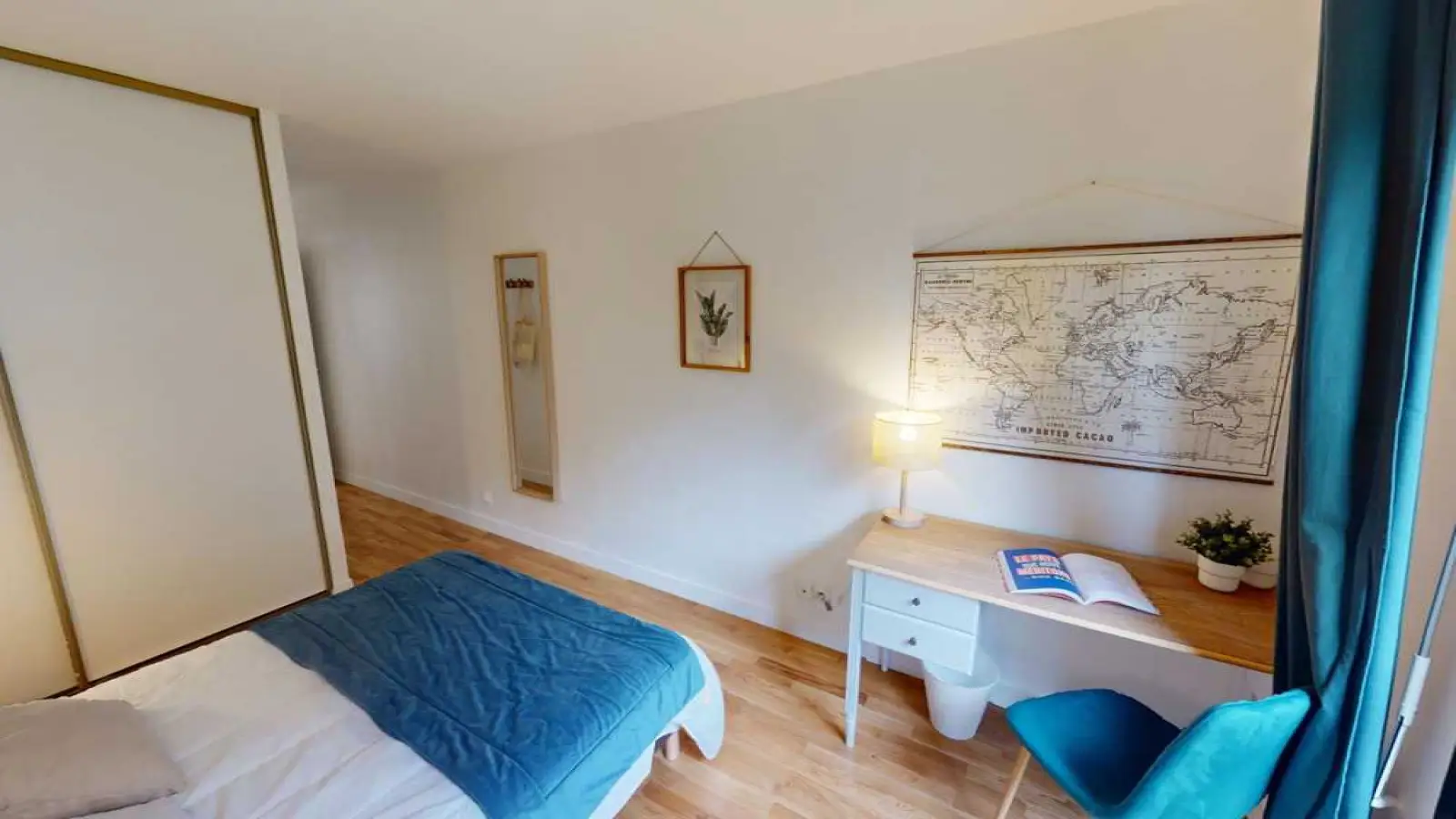 Chambre Quai Charles Pasqua à Levallois-Perret