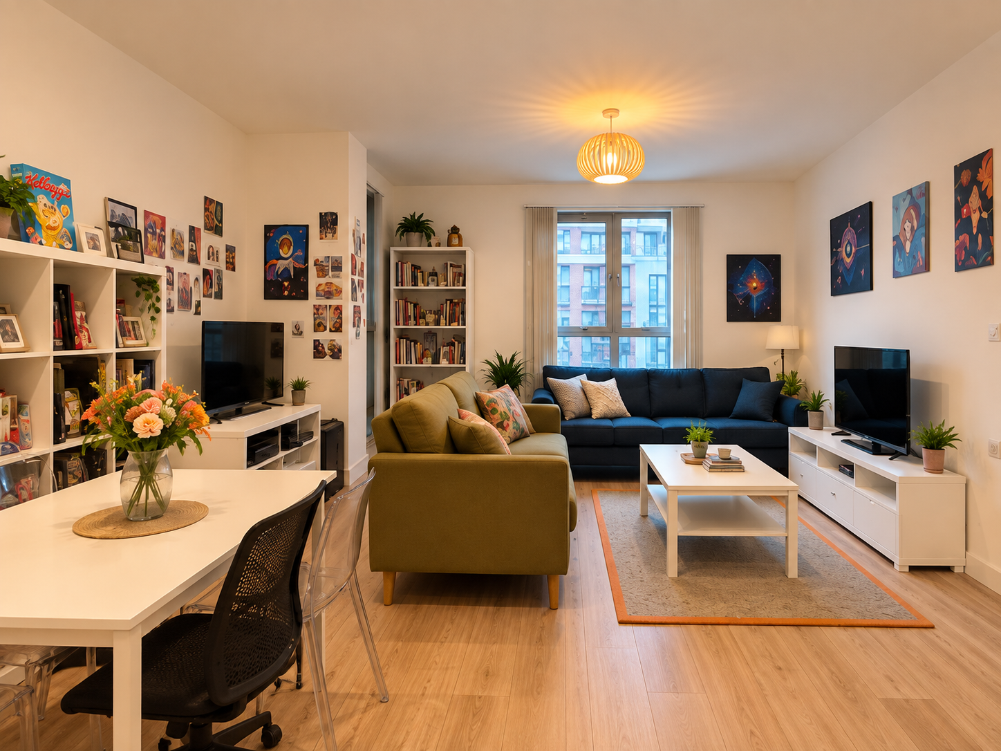 Flat Rathbone Street in Greater London