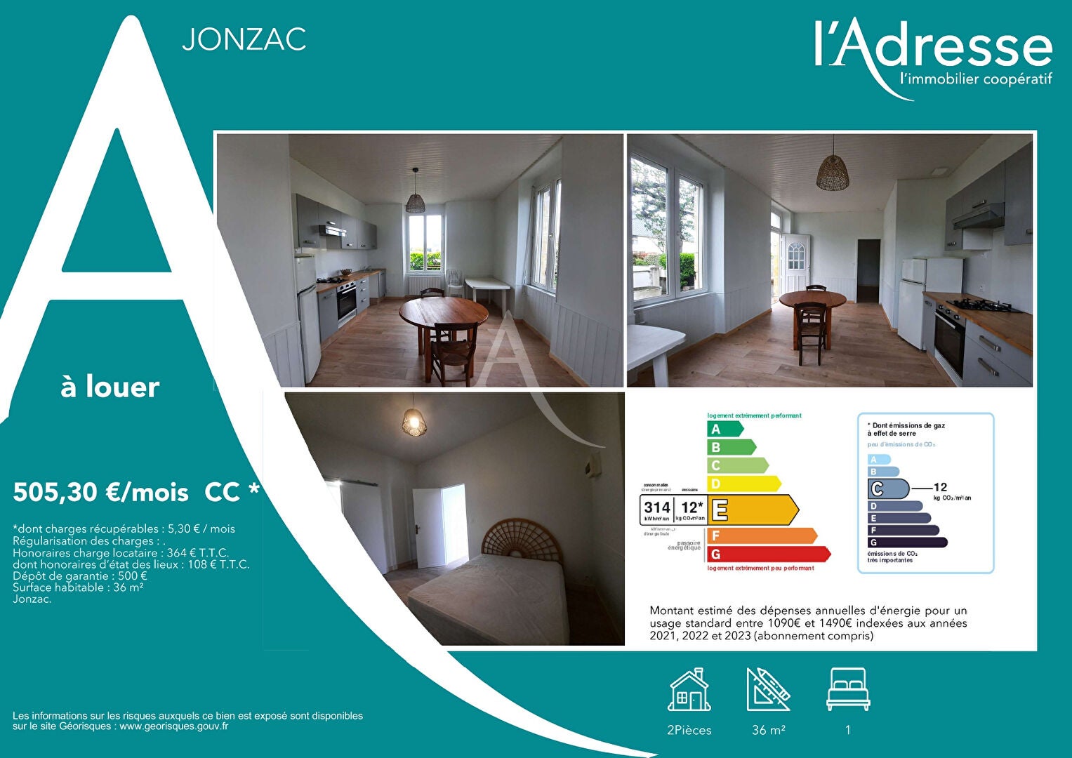 Appartement Avenue de Lattre de Tassigny à Jonzac