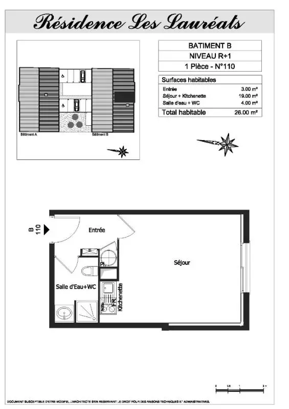 Flat Rue Saint-Bris in Villenave-d'Ornon