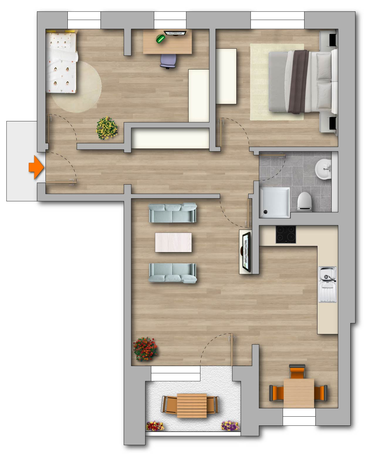 Wohnung Makarenkostraße in Greifswald