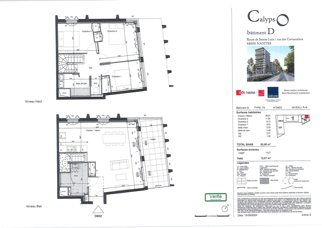 Appartement Route de Sainte-Luce à Nantes