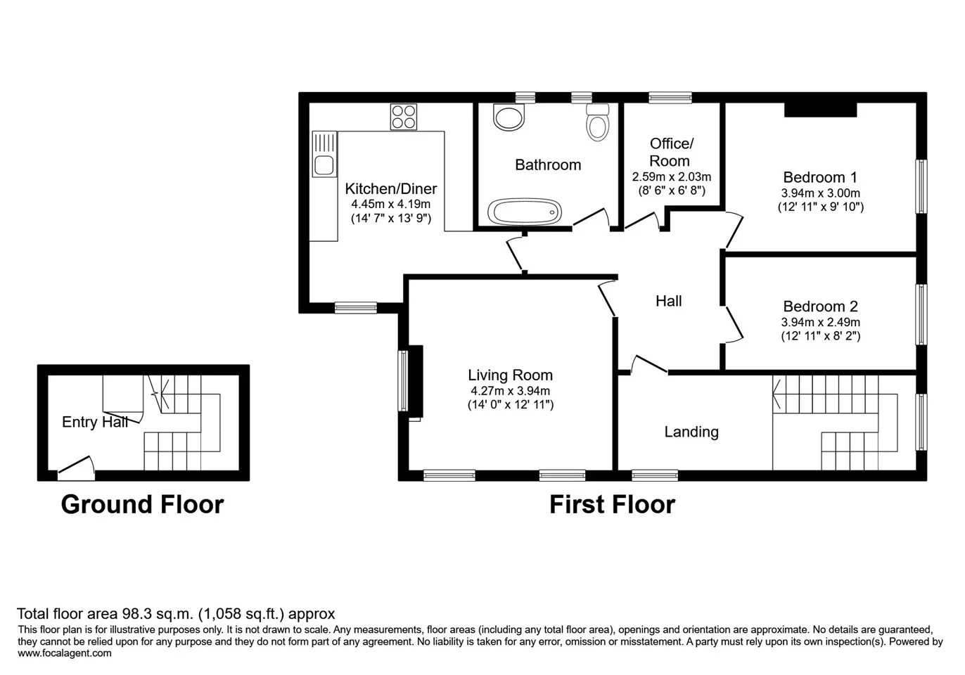 Flat Midland Road in Dacorum