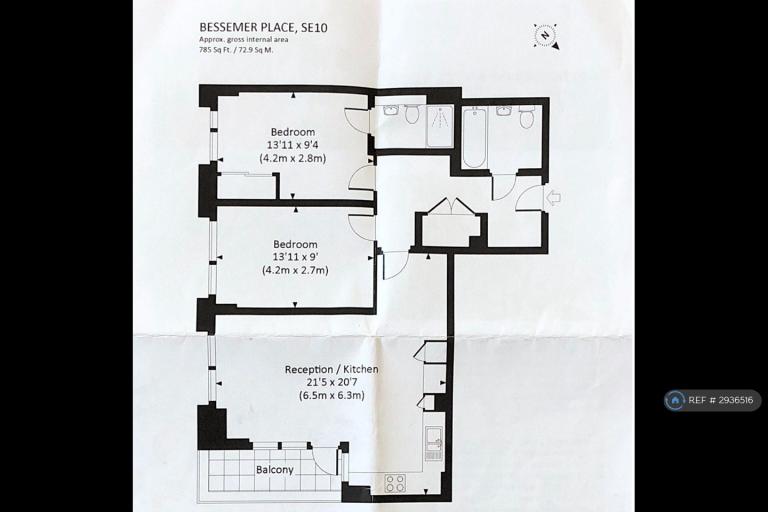 Flat Bessemer Place in Greater London