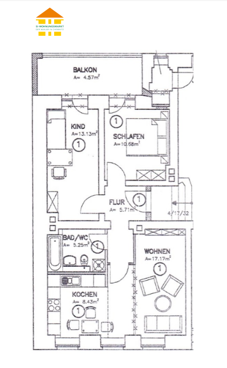 Wohnung Reichenhainer Straße in Chemnitz