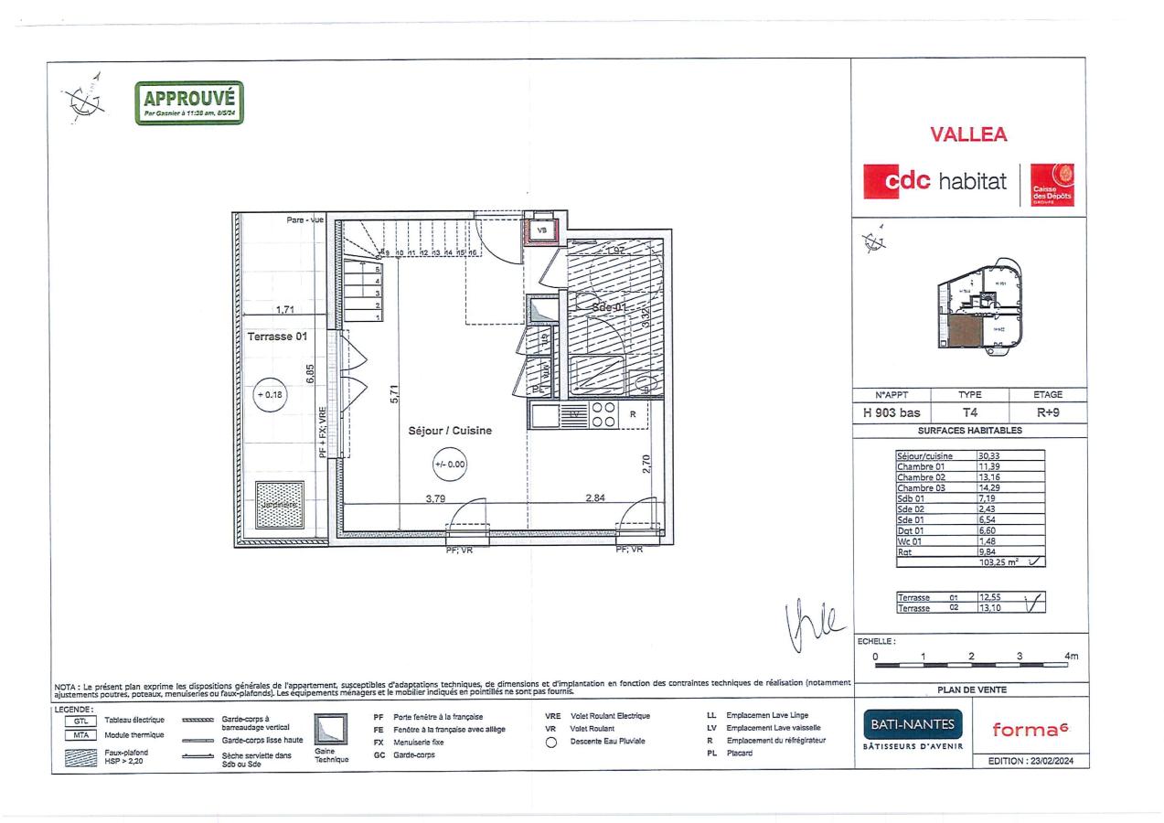 Appartement Boulevard Mendès France à Orvault