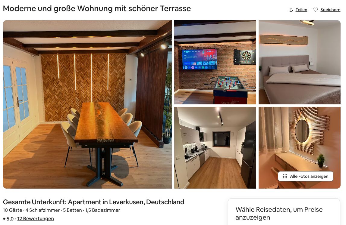 Wohnung Sonderburger Straße in Leverkusen