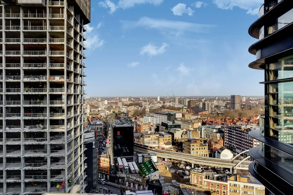 Flat Worship Street in City of London