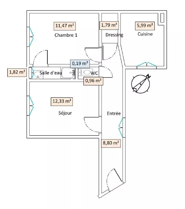 Appartement Rue de Prony à Asnières-sur-Seine