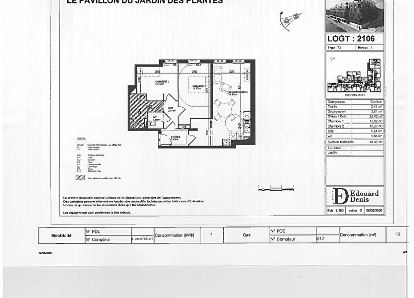 Appartement Cité Berthou à Lille