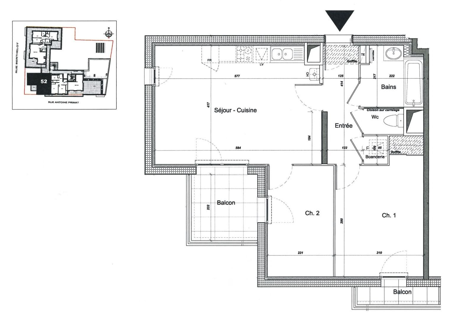 Appartement Rue Antoine Primat à Villeurbanne