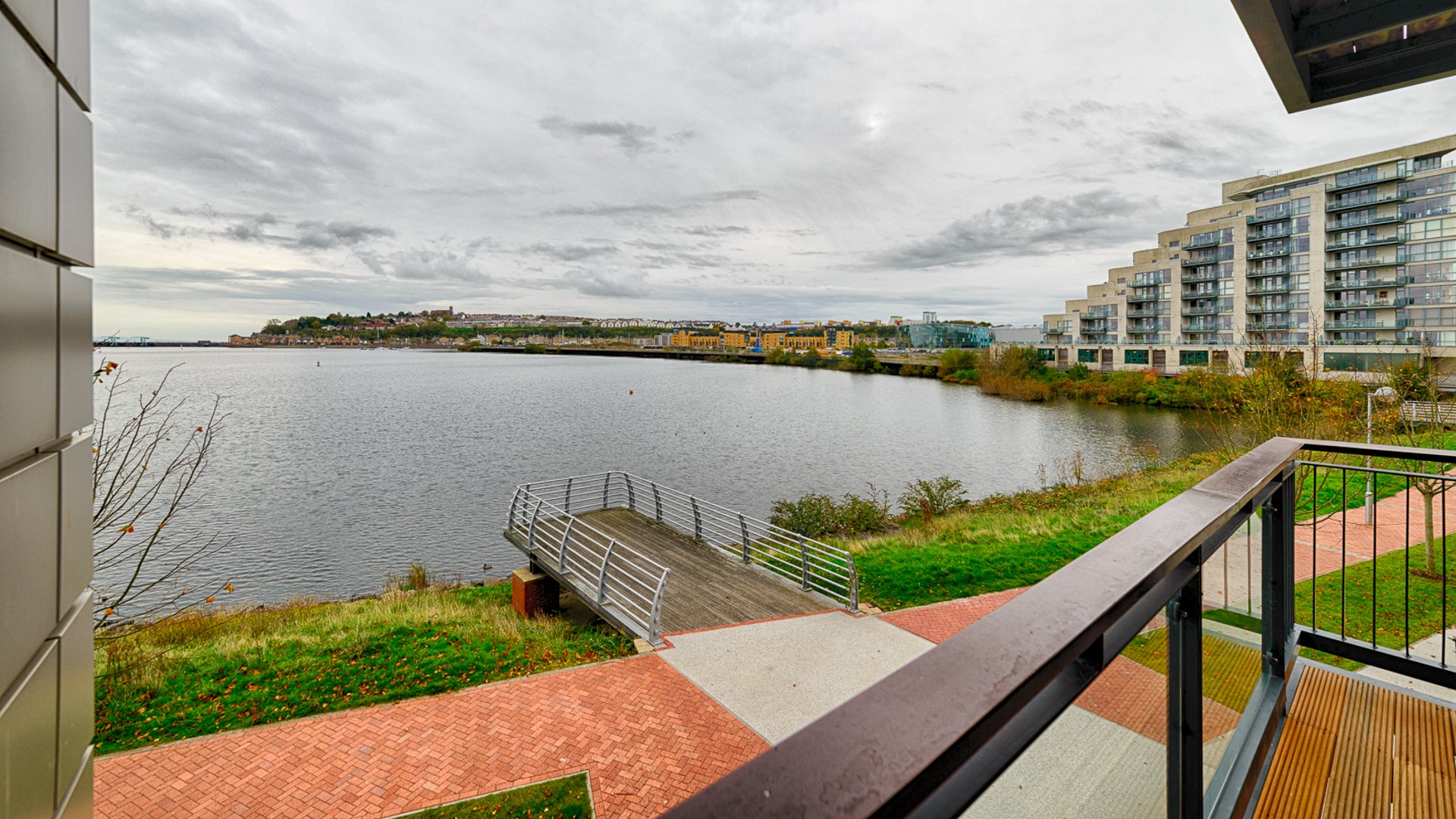 Flat Cardiff Bay Peninsula Boardwalk in Cardiff
