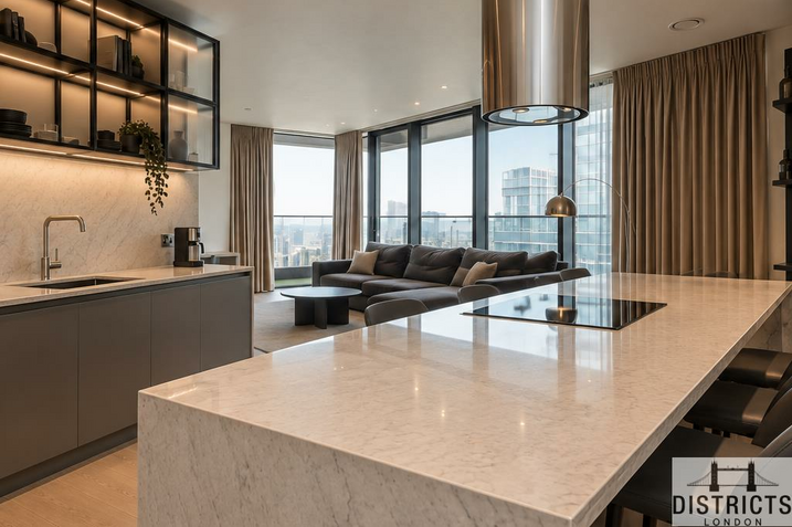 Flat South Quay Walk in Greater London
