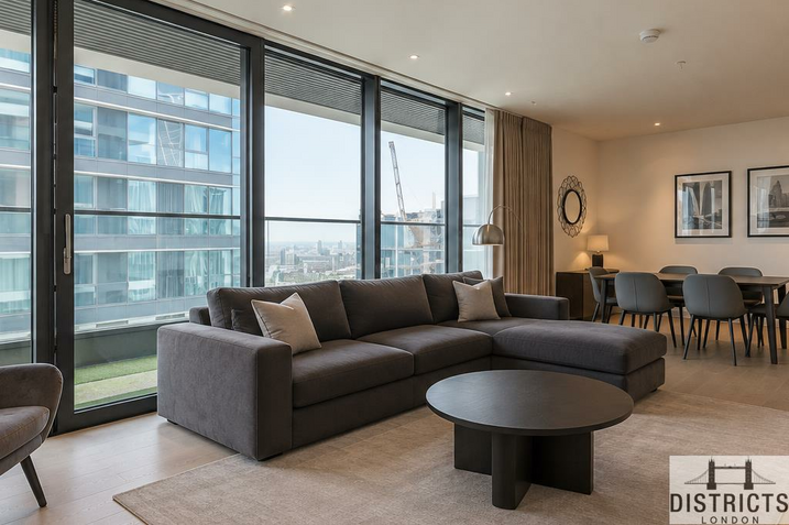 Flat South Quay Walk in Greater London