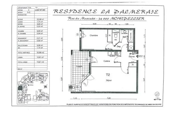 Appartement Rue Joseph Kessel à Montpellier