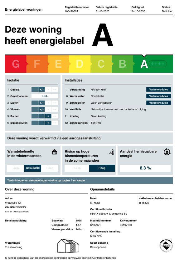 Huis Waterlelie 12 in Nootdorp