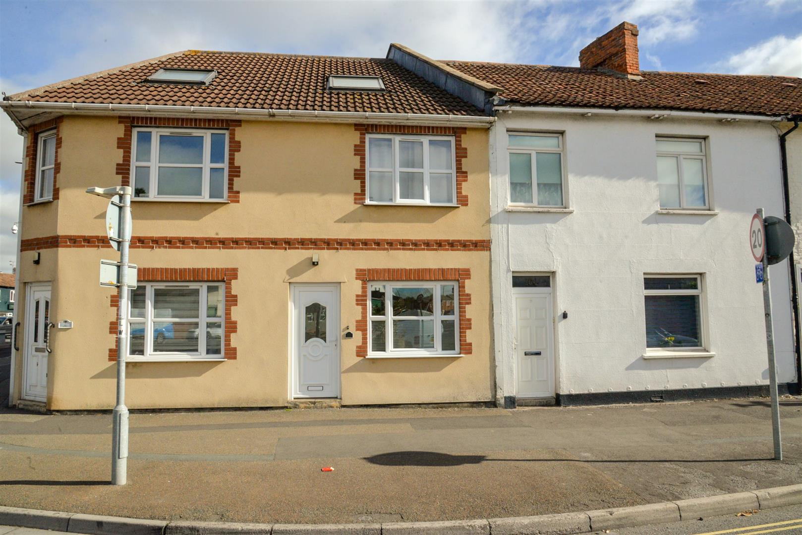 Flat Polden Street in Bridgwater