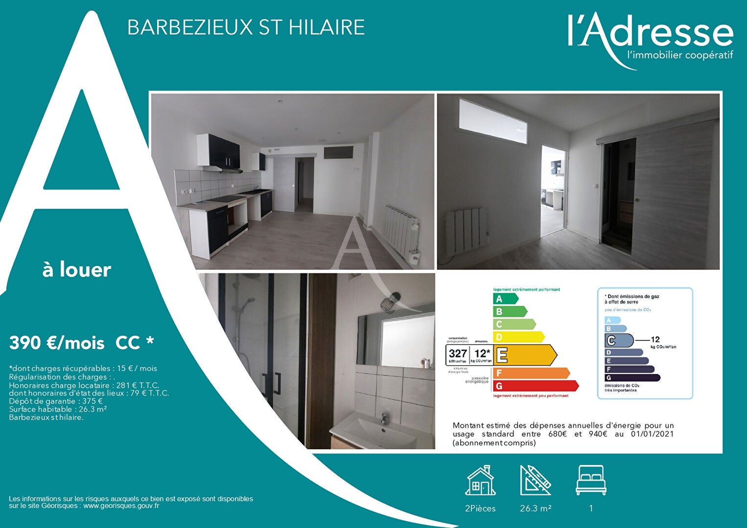 Appartement Rue Robert Boisnier à Barbezieux-Saint-Hilaire