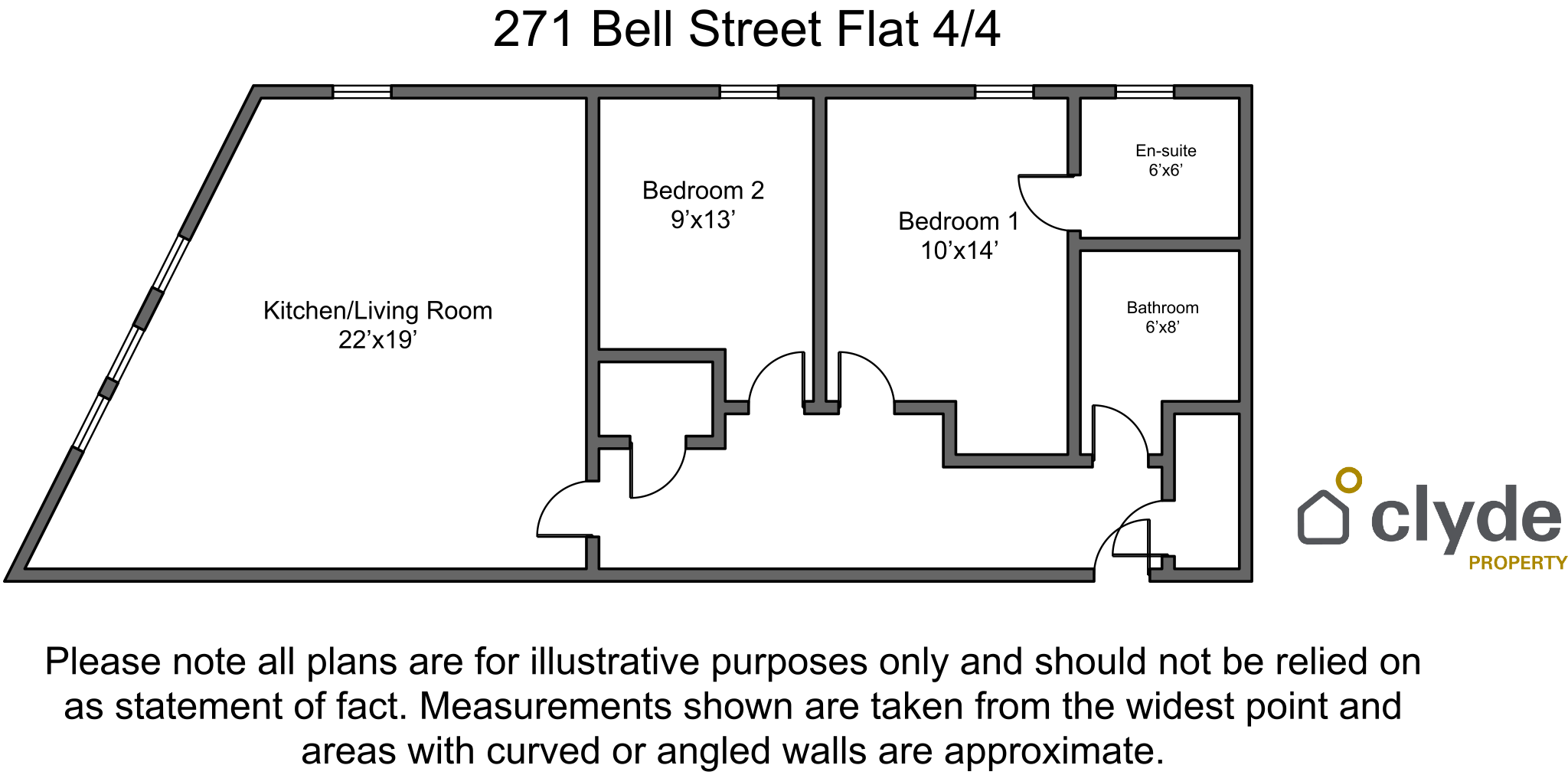Flat Bell Street in Glasgow