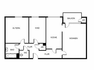 Wohnung Kesselborn in Dortmund