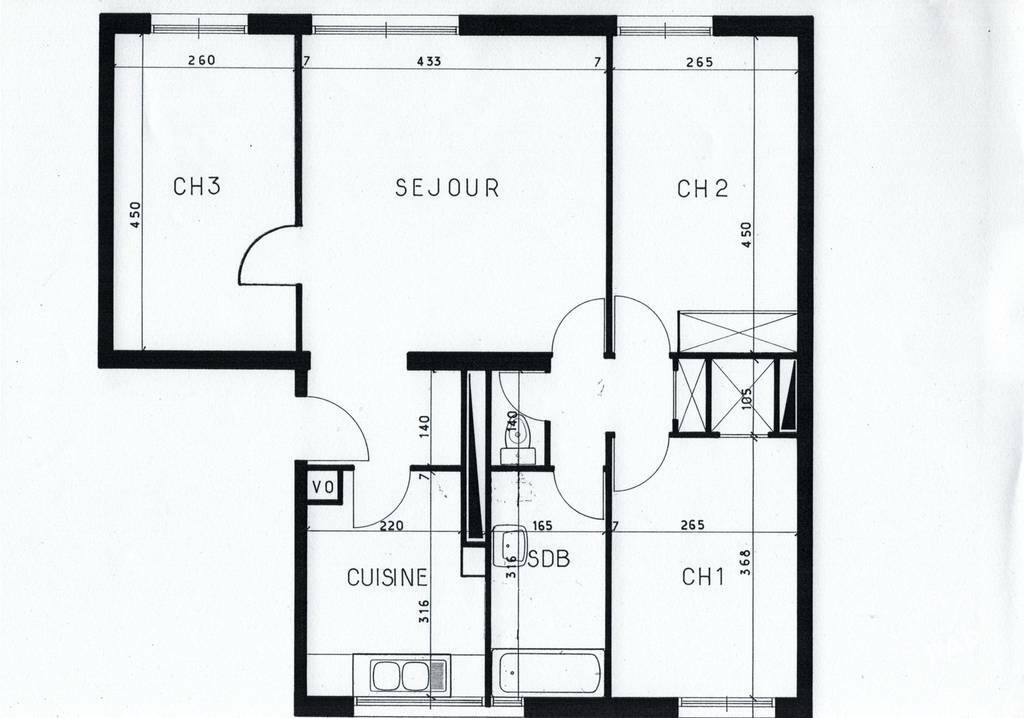 Appartement Rue Gabriel Péri à Châtillon